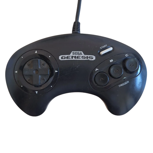 Joystick Sega Genesis Mega Drive 3 Botones Original Negro