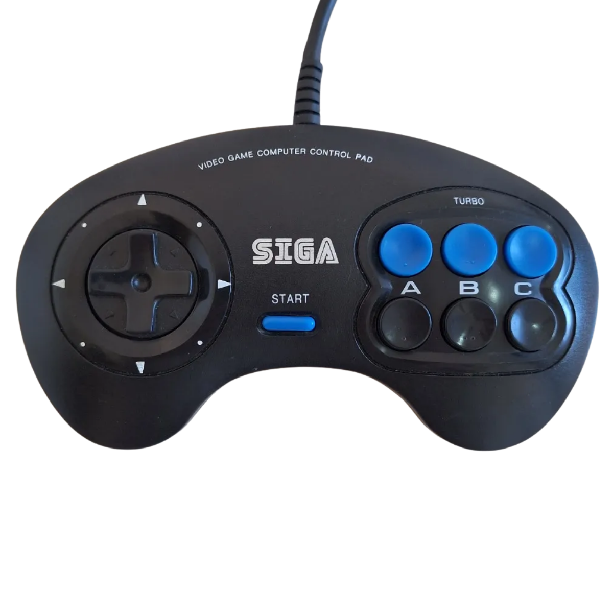 Joystick Sega Genesis Mega Drive Generico Boton Auto Start Negro