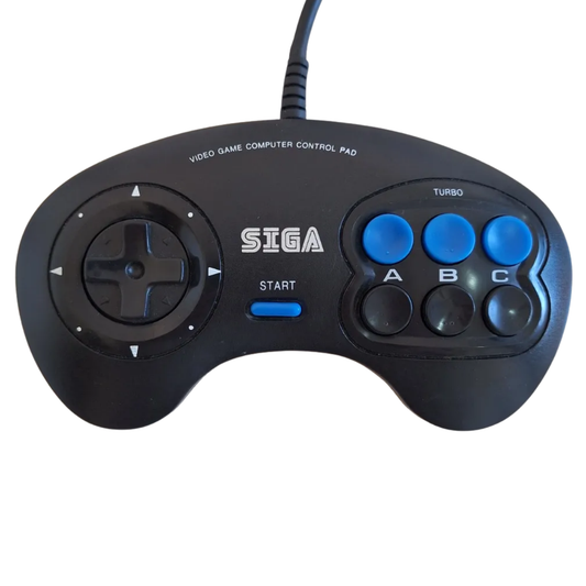 Joystick Sega Genesis Mega Drive Generico Boton Auto Start Negro