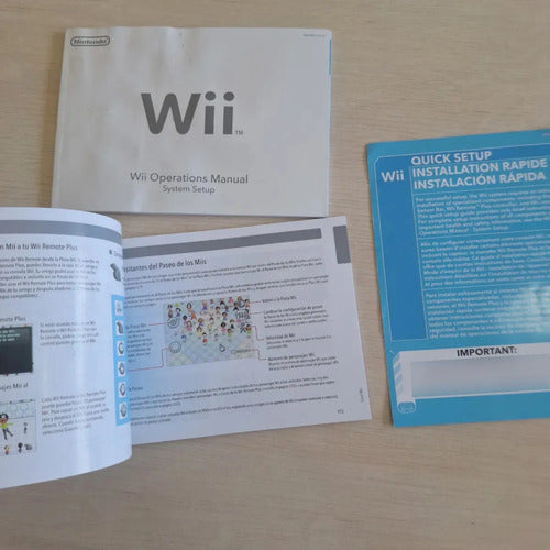 Lote Manuales Nintendo Wii Original X 3 Operations Setup