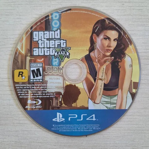 Juego Gta V Grand Theft Auto 5 Ps4 Original Solo Disco