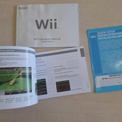 Lote Manuales Nintendo Wii Original X 3 Operations Setup