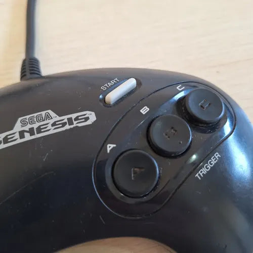 Joystick Sega Genesis Mega Drive 3 Botones Original Negro