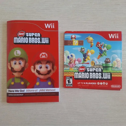 Caja Manual New Super Mario Bros Nintendo Wii Sin Juego