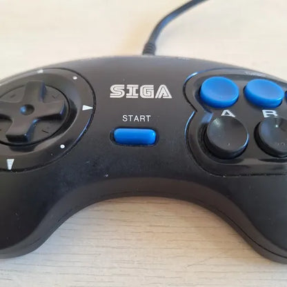 Joystick Sega Genesis Mega Drive Generico Boton Auto Start Negro
