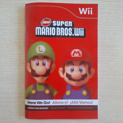 Caja Manual New Super Mario Bros Nintendo Wii Sin Juego