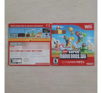 Caja Manual New Super Mario Bros Nintendo Wii Sin Juego