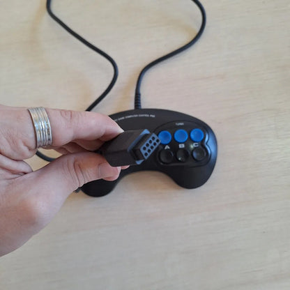 Joystick Sega Genesis Mega Drive Generico Boton Auto Start Negro
