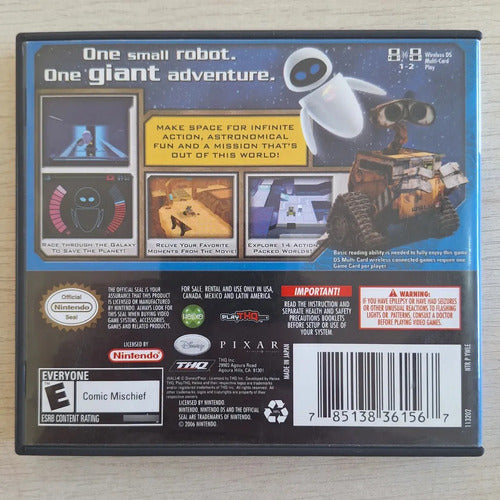 Caja Manual Folletos Original Wall-e Nintendo Ds Sin Juego