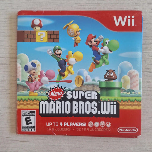 Caja Manual New Super Mario Bros Nintendo Wii Sin Juego