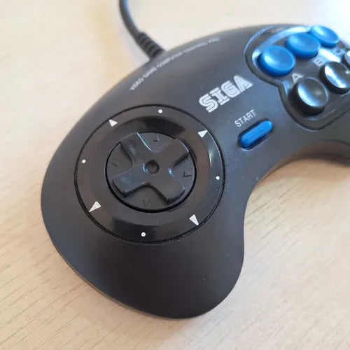 Joystick Sega Genesis Mega Drive Generico Boton Auto Start Negro