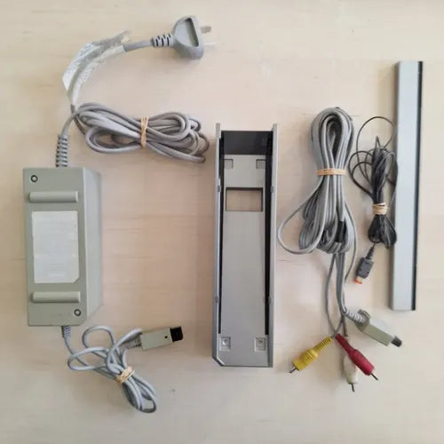 Accesorios Wii Fuente Barra Sensora Cable Av Stand Original