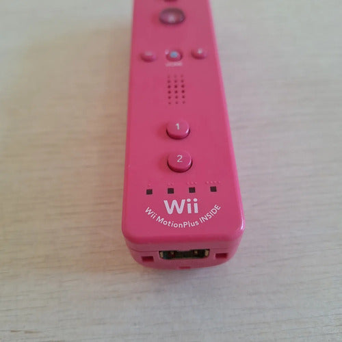 Wiimote Motion Plus Inside Rosa Nintendo Wii Original Blanco