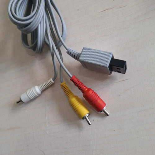 Combo Accesorios Wii Originales Fuente Sensora Cable Av