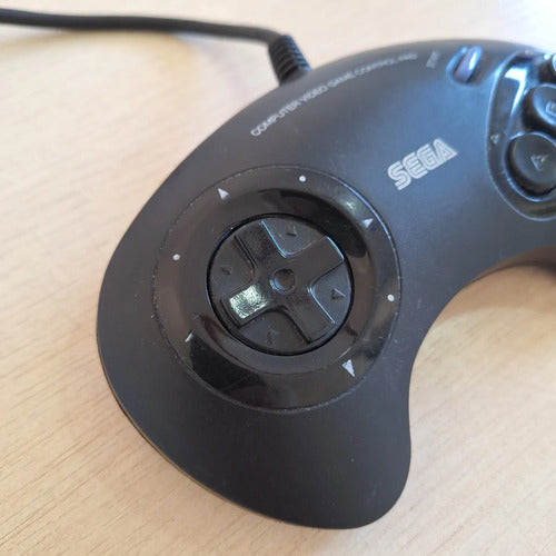 Joystick Sega Genesis Mega Drive Noventero Compatible Negro