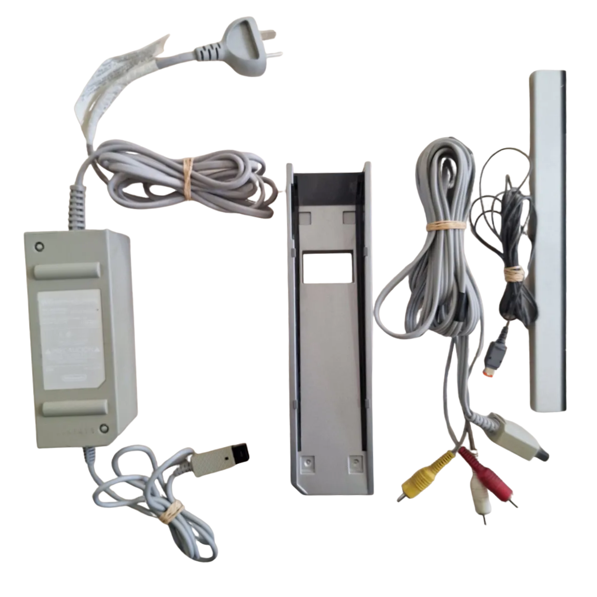 Accesorios Wii Fuente Barra Sensora Cable Av Stand Original
