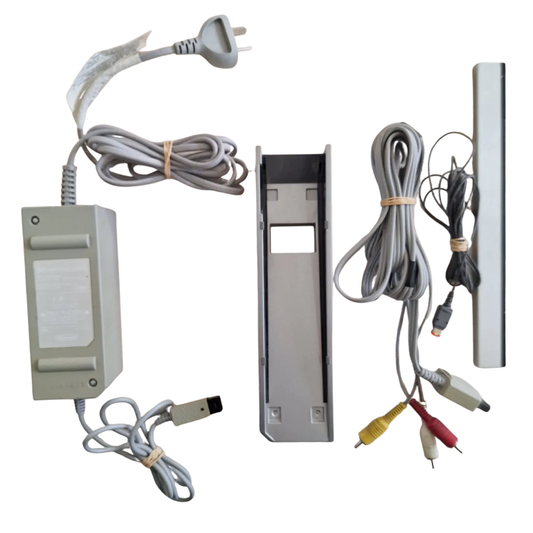 Accesorios Wii Fuente Barra Sensora Cable Av Stand Original